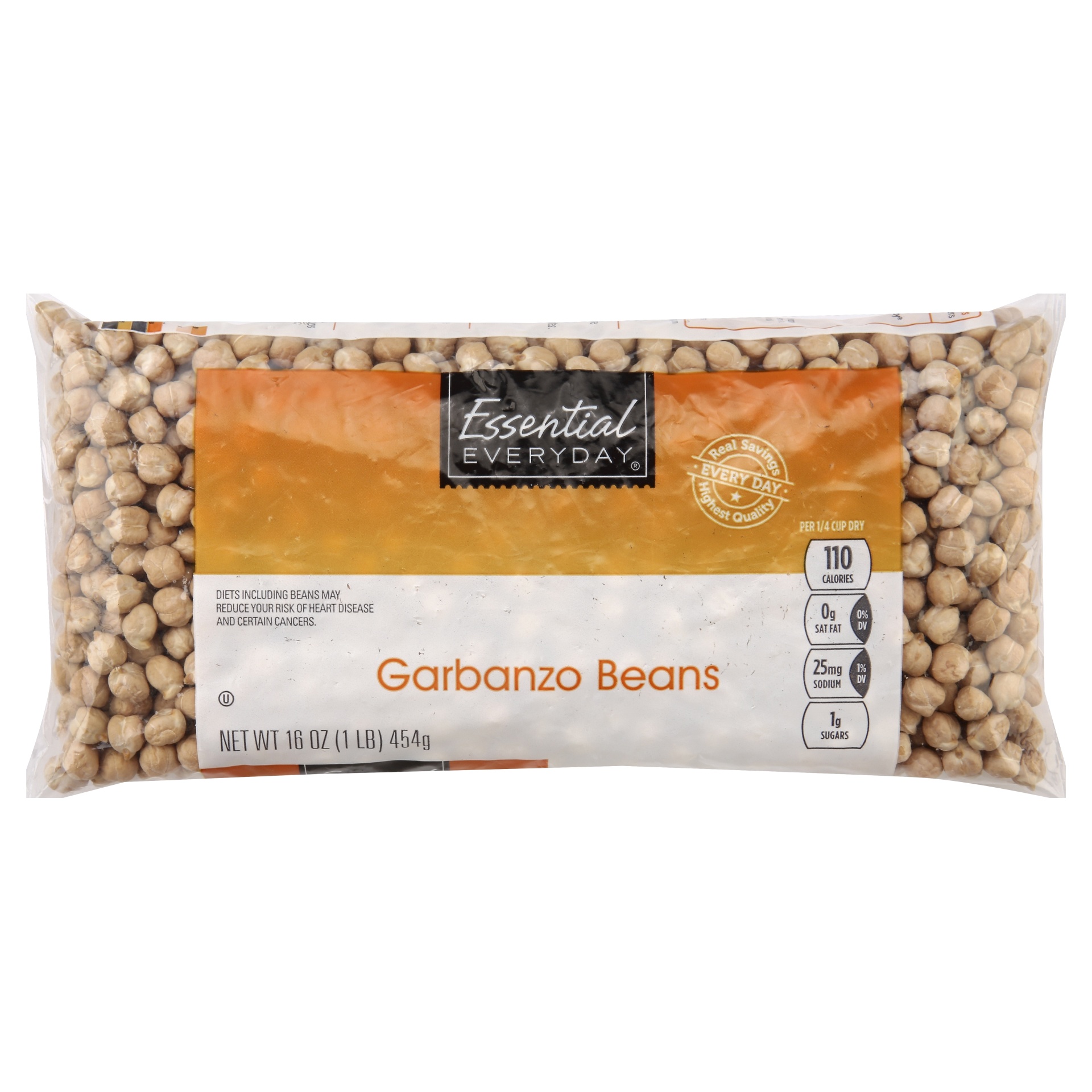 slide 1 of 1, Essential Everyday Beans Garbanzo, 16 oz