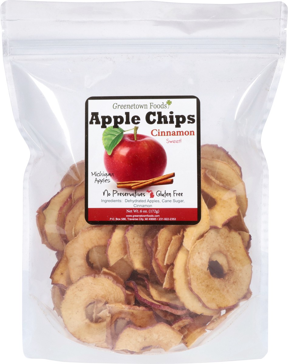 slide 4 of 13, Greenetown Foods Cinnamon Apple Chips 6 oz, 6 oz