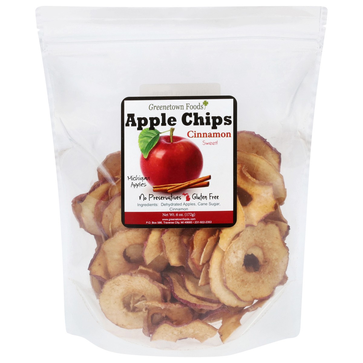 slide 6 of 13, Greenetown Foods Cinnamon Apple Chips 6 oz, 6 oz