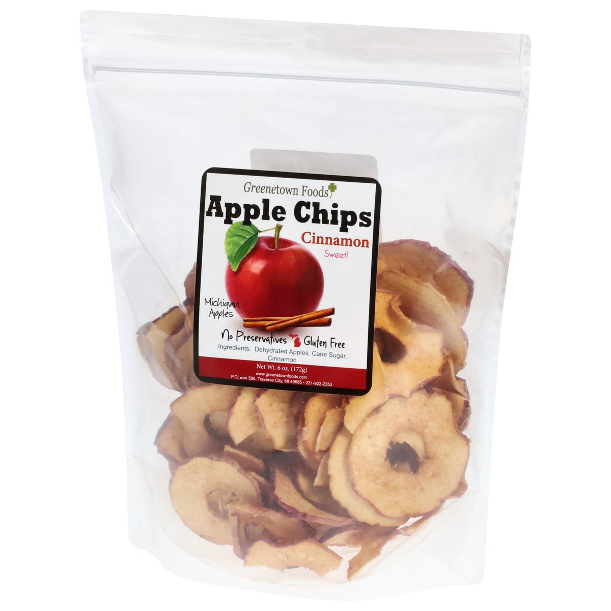 slide 8 of 13, Greenetown Foods Cinnamon Apple Chips 6 oz, 6 oz