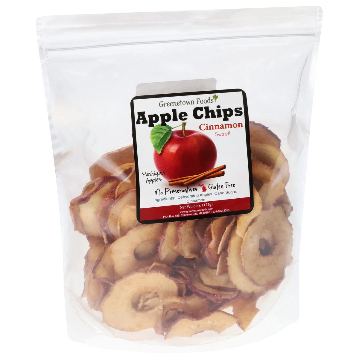 slide 11 of 13, Greenetown Foods Cinnamon Apple Chips 6 oz, 6 oz