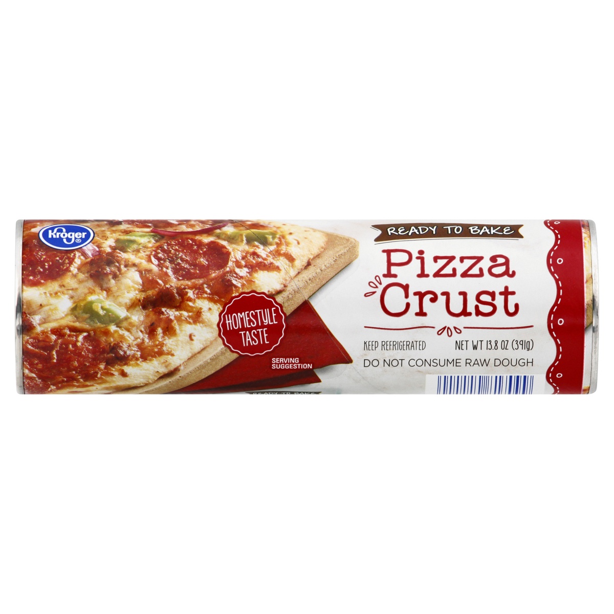 slide 1 of 1, Kroger Homestyle Ready To Bake Pizza Crust, 13.8 oz