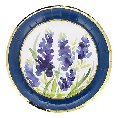 slide 1 of 1, Haven & Key Bluebonnet Round Paper Plates, 7 in