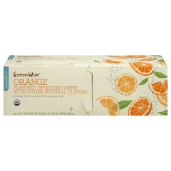 GreenWise Organic Orange Sparkling Water - 12 ct; 12 fl oz