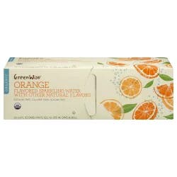 GreenWise Organic Orange Sparkling Water - 12 ct; 12 fl oz