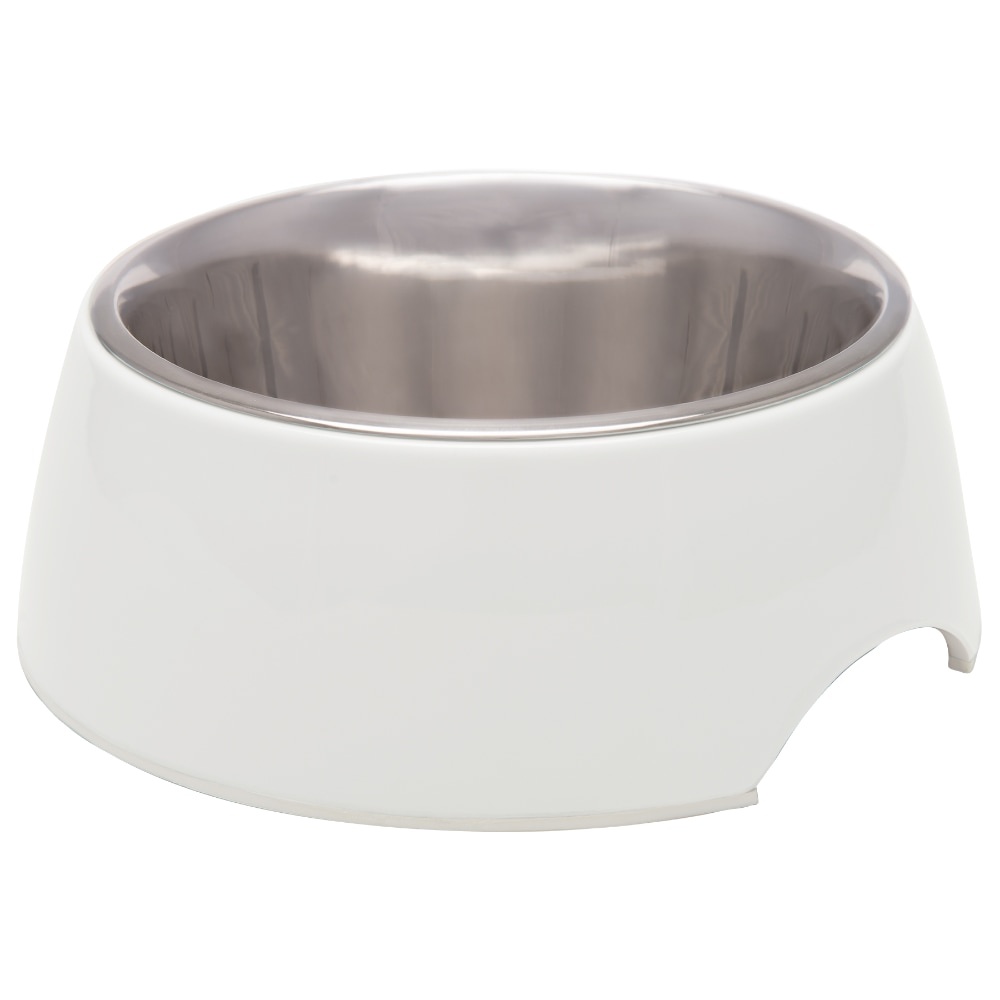 slide 1 of 1, Retro Bowl Medium Pet Bowl - Ice White, 1 ct