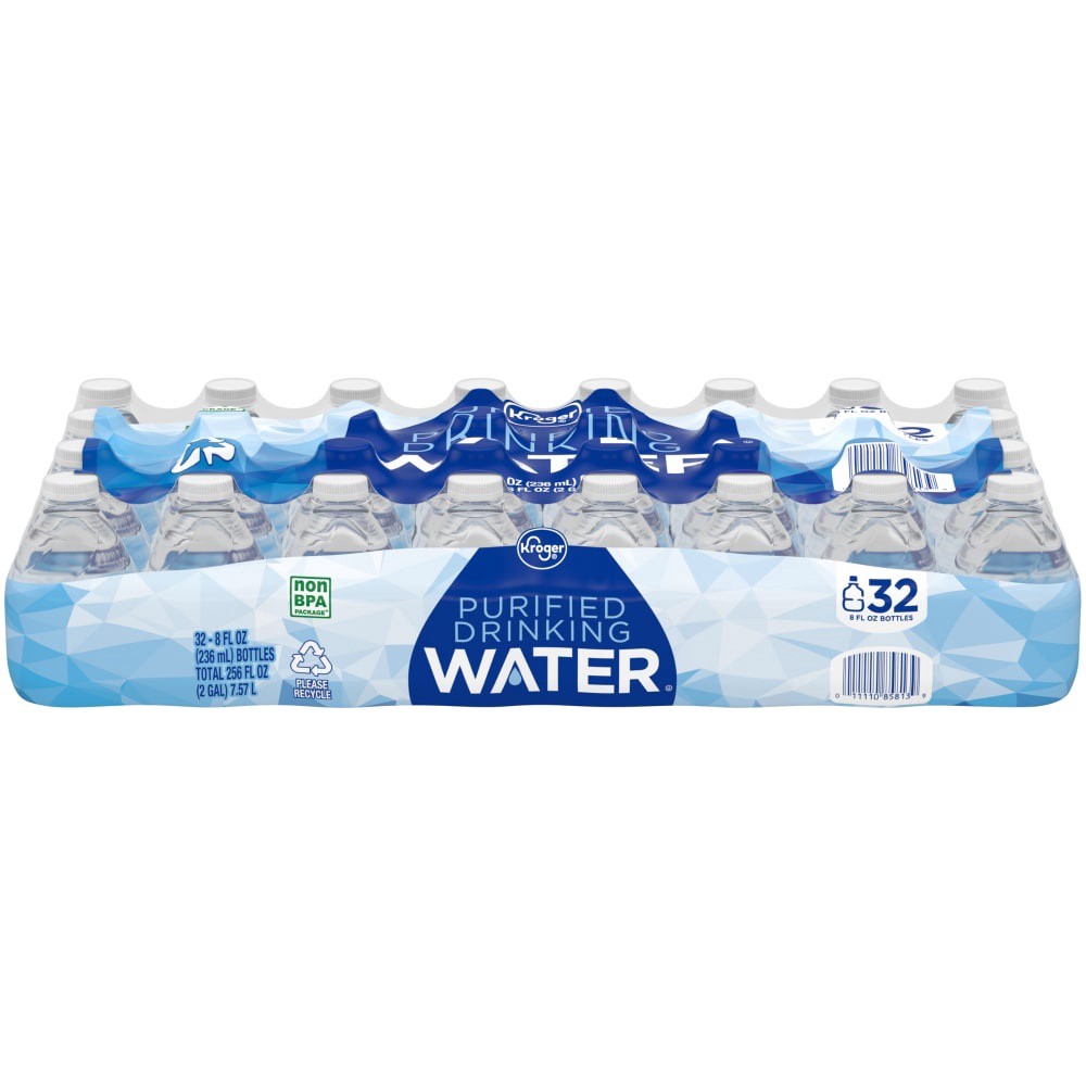 slide 2 of 3, Kroger Purified Water Mini Bottles, 32 ct; 8 fl oz