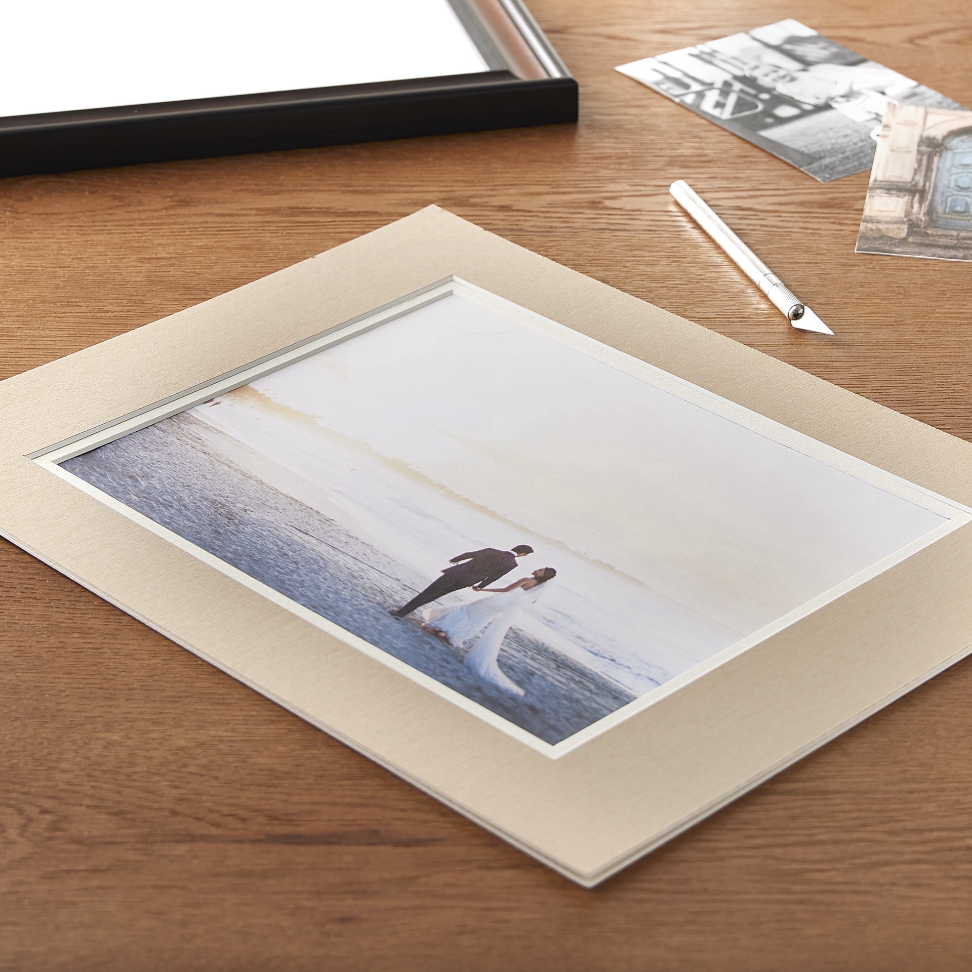 slide 3 of 3, 11" X 14" Double Mat By Studio Decor, 8" X 10" Opening, 11 in x 14 in