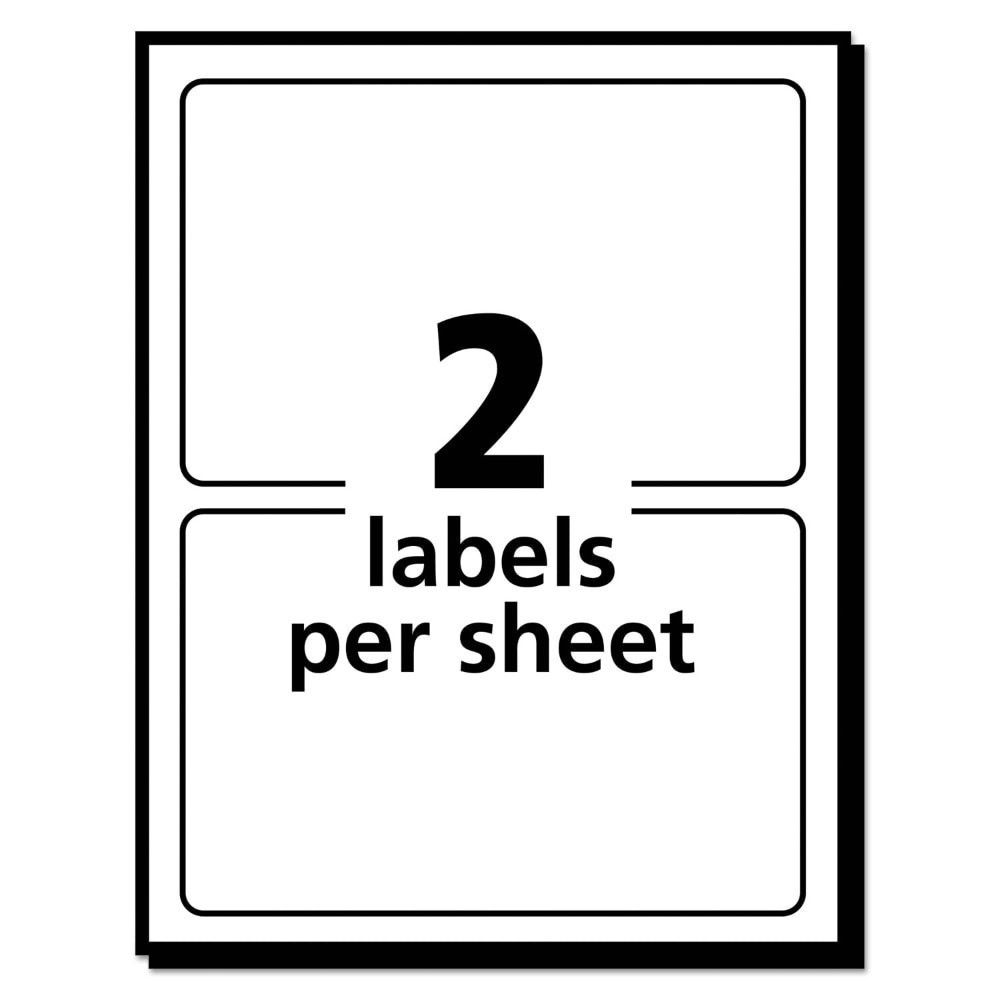 slide 2 of 4, Avery Removable Multi-Use Labels, 100 ct; 2 in x 4 in