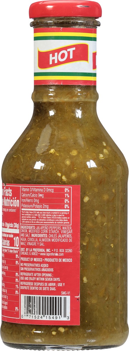slide 8 of 9, La Preferida Green Jalapeno Salsa, 16.4 oz