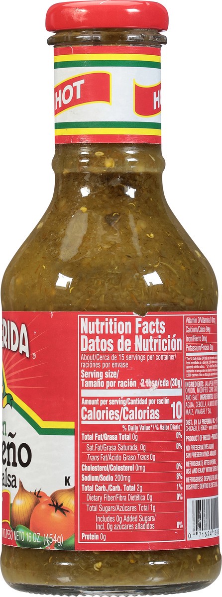 slide 4 of 9, La Preferida Green Jalapeno Salsa, 16.4 oz