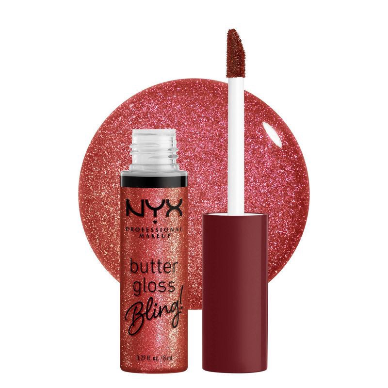 slide 8 of 9, NYX Professional Makeup Butter Gloss Bling Non Sticky Lip Gloss - 07 Big Spender - 0.27 fl oz, 0.27 fl oz