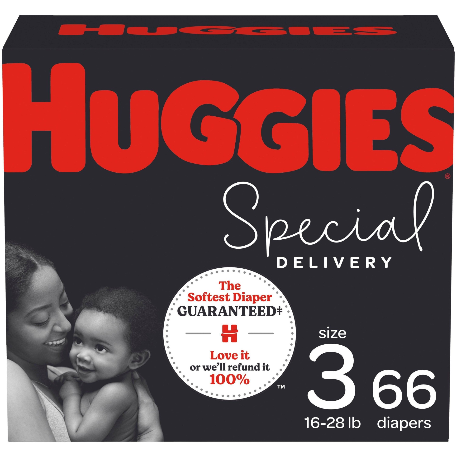 slide 1 of 3, Huggies Special Delivery Diapers, 58 ct; Size 3