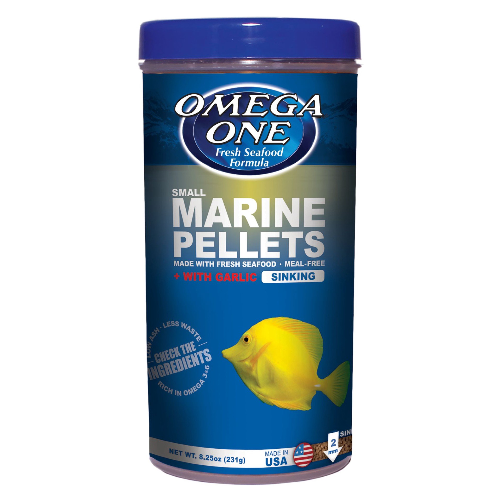 slide 1 of 1, Omega One Garlic Marine Pellets - Small Sinking, 8.25 oz