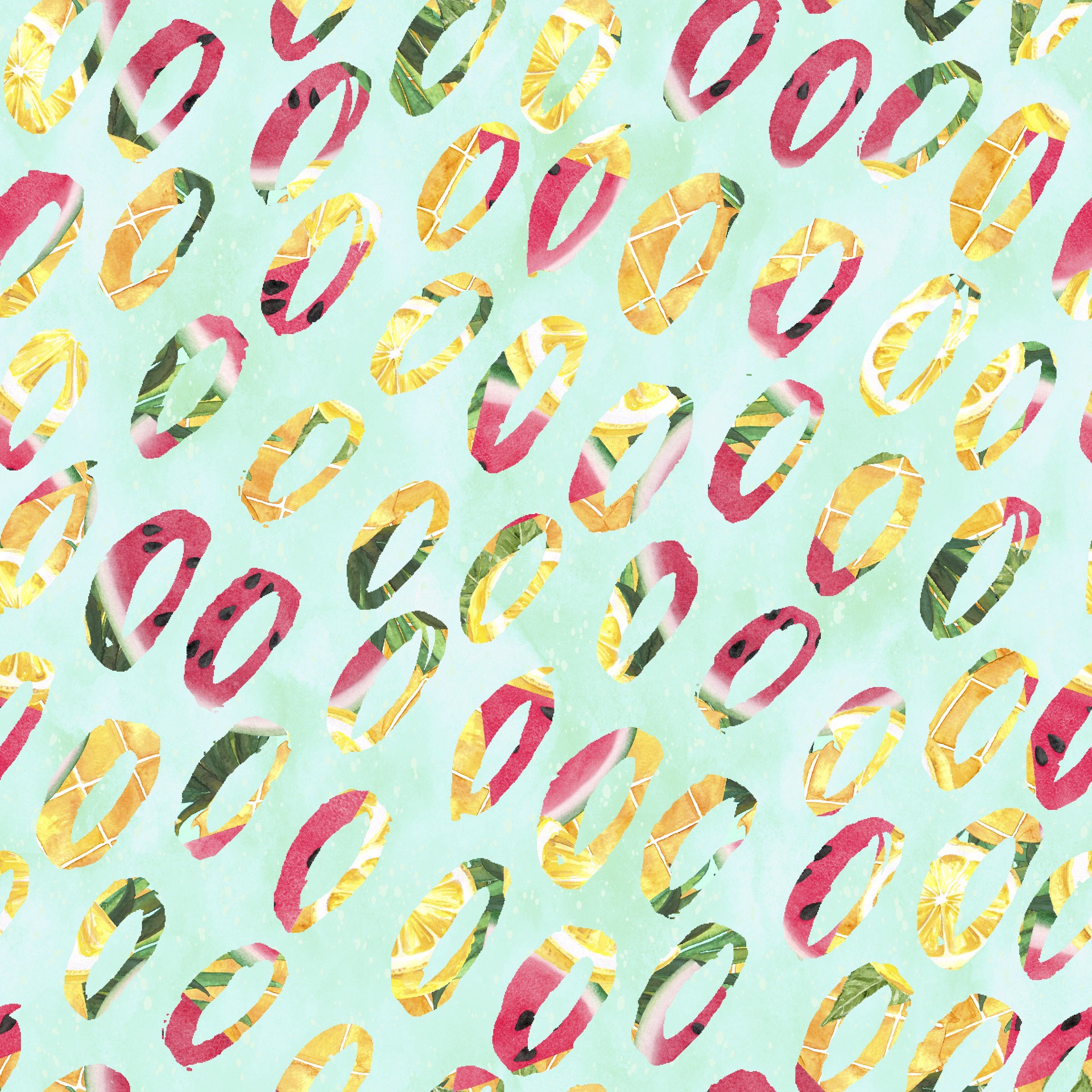 slide 6 of 7, Fruit Printed Fabric Bundle By Loops & Threads, 18 in x 21 in