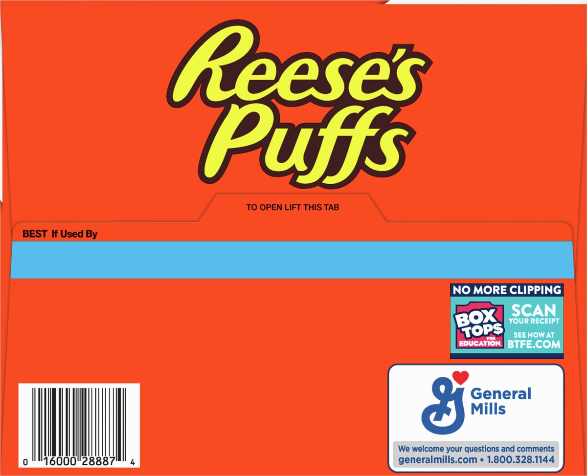 slide 7 of 13, Reese's Puffs REESE''S PUFFS Chocolatey Peanut Butter Cereal, Kid Breakfast Cereal, 49.5 oz (2 Pack), 2 ct