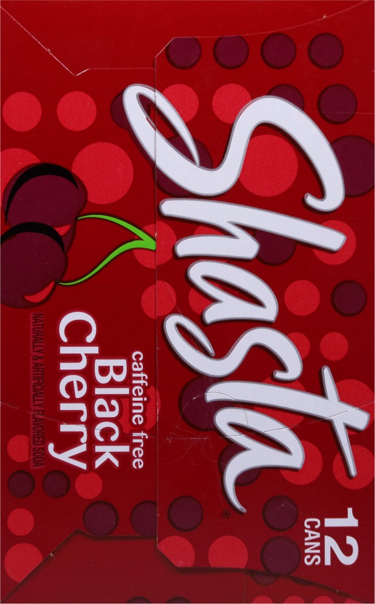 slide 4 of 9, Shasta Caffeine Free Black Cherry Cola 12 - 12 fl oz Cans, 12 ct