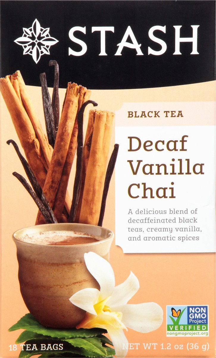 slide 6 of 13, Stash Tea Bags Decaf Vanilla Chai Black Tea - 18 ct, 18 ct