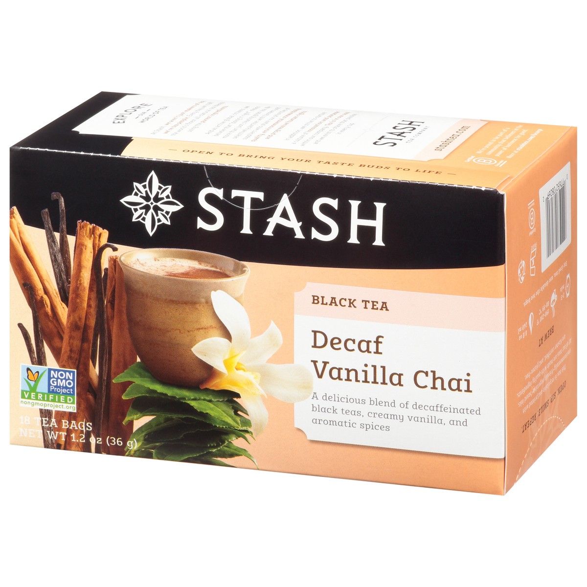 slide 4 of 13, Stash Tea Bags Decaf Vanilla Chai Black Tea - 18 ct, 18 ct