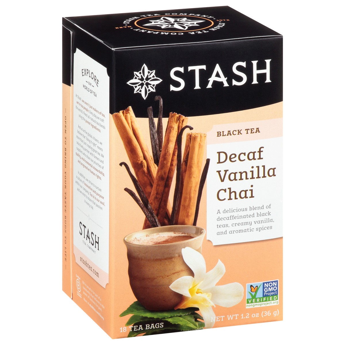 slide 9 of 13, Stash Tea Bags Decaf Vanilla Chai Black Tea - 18 ct, 18 ct