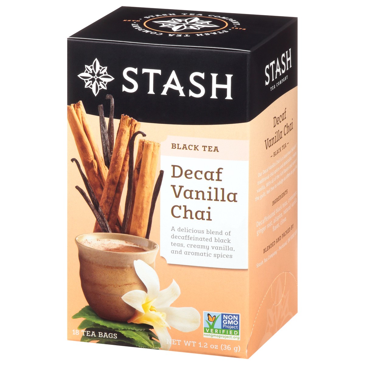 slide 2 of 13, Stash Tea Bags Decaf Vanilla Chai Black Tea - 18 ct, 18 ct