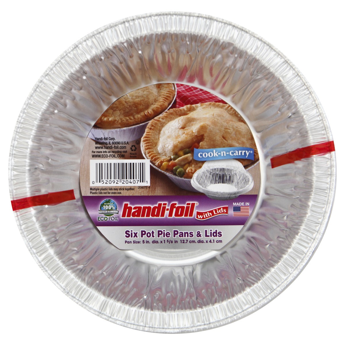 slide 2 of 3, Handi Foil Pans & Lids 6 ea, 6 ct