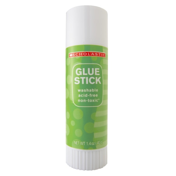 slide 1 of 1, Scholastic Glue Stick, 1.4 Oz., White, 1 ct