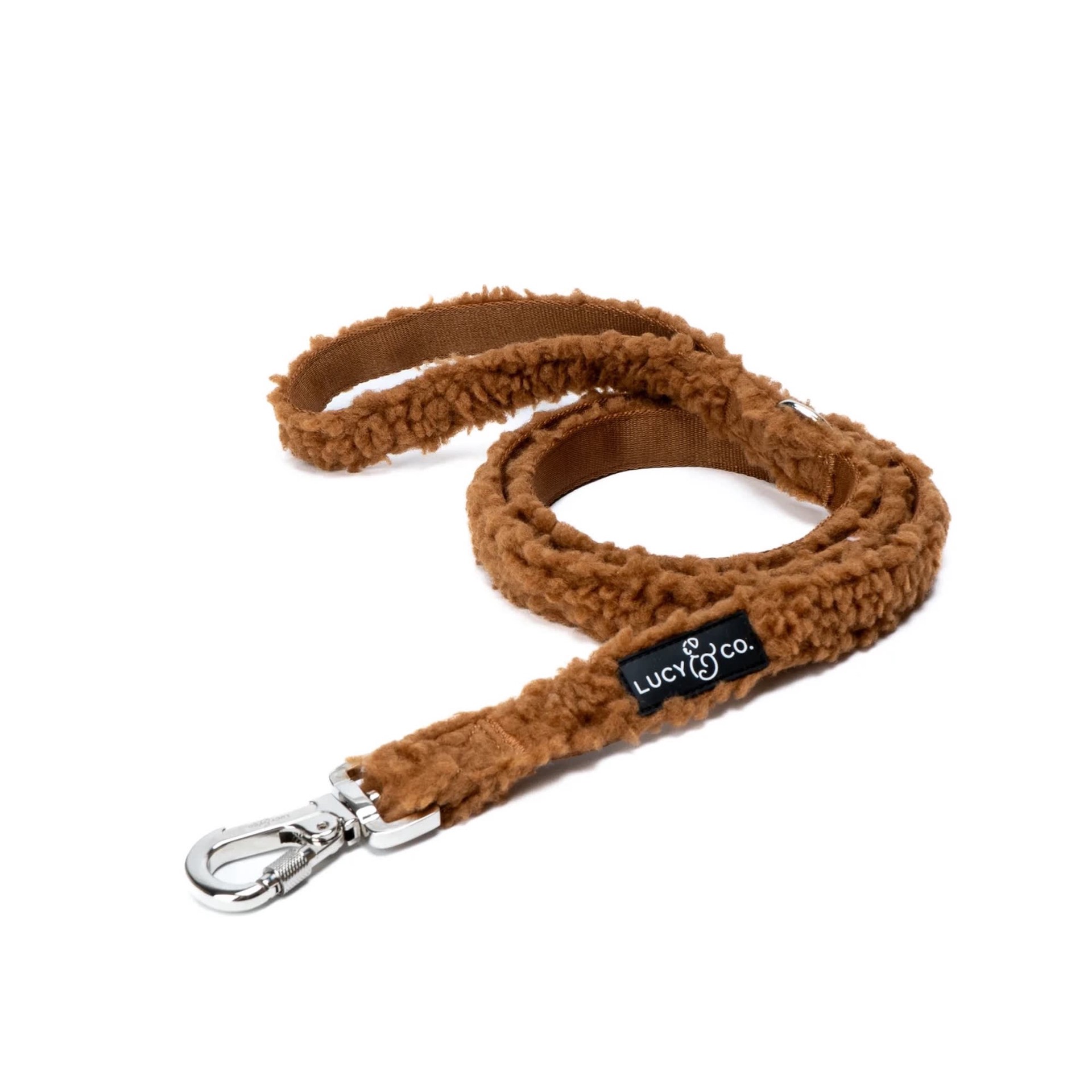 slide 1 of 1, Lucy & Co. Lucy & Co The Cinnamon Teddy Dog Leash, 8.58" L X 2.36" W, Small, 1 ct