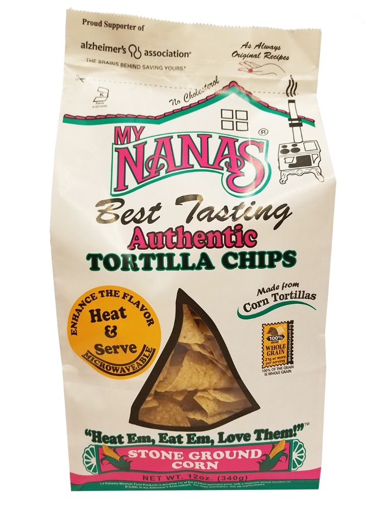 slide 1 of 1, My Nana's Tortilla Chips Stone Ground Corn, 12 oz