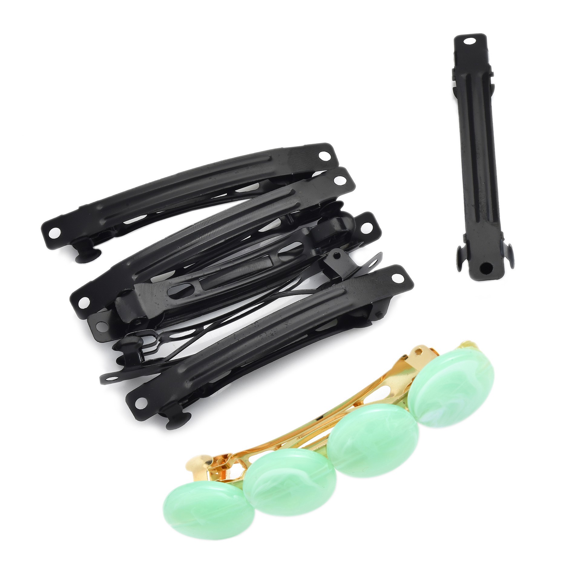 slide 2 of 3, 8.5mm French Barrette Blanks, 8ct. By Bead Landing, 5 mm