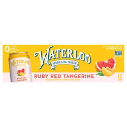 Waterloo Sparkling Water, Ruby Red Tangerine, 12pk