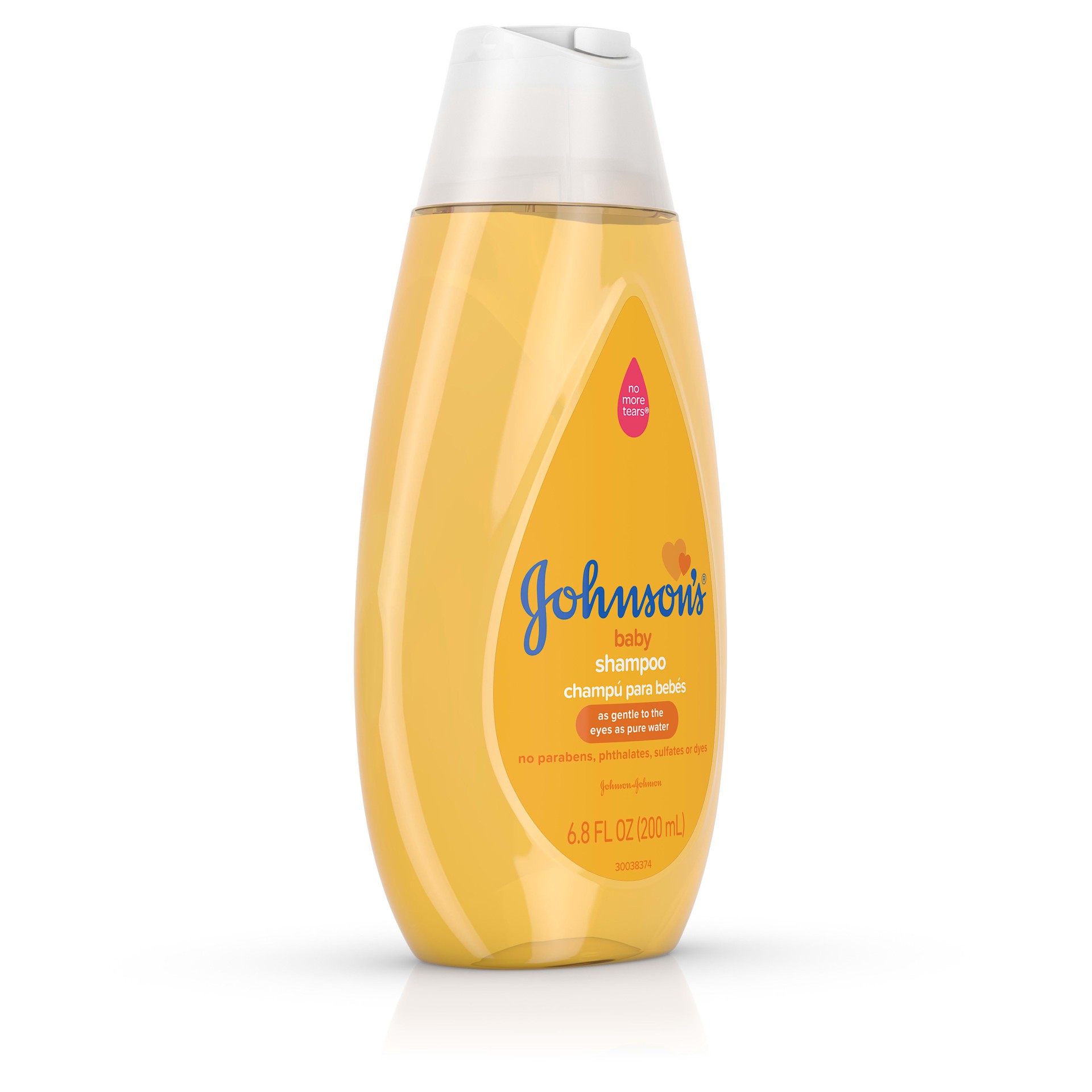 slide 2 of 9, Johnson's Shampoo with Tear-Free Formula, Shampoo for Baby's Delicate Scalp & Skin, Gently Washes Away Dirt & Germs, Paraben-, Phthalate-, Sulfate- & Dye-Free, 6.8 fl. oz, 6.80 fl oz