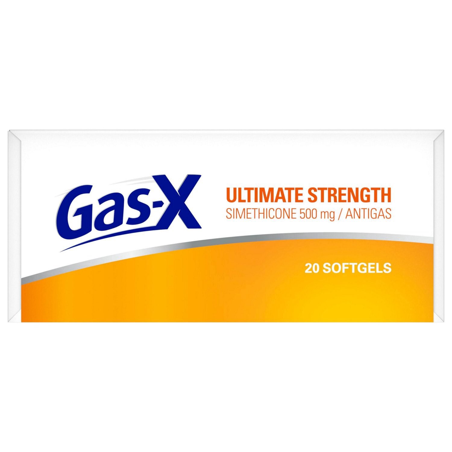 slide 8 of 8, Gas-X Ultimate Strength Gas Relief Softgels with Simethicone 500 mg, 20 ct
