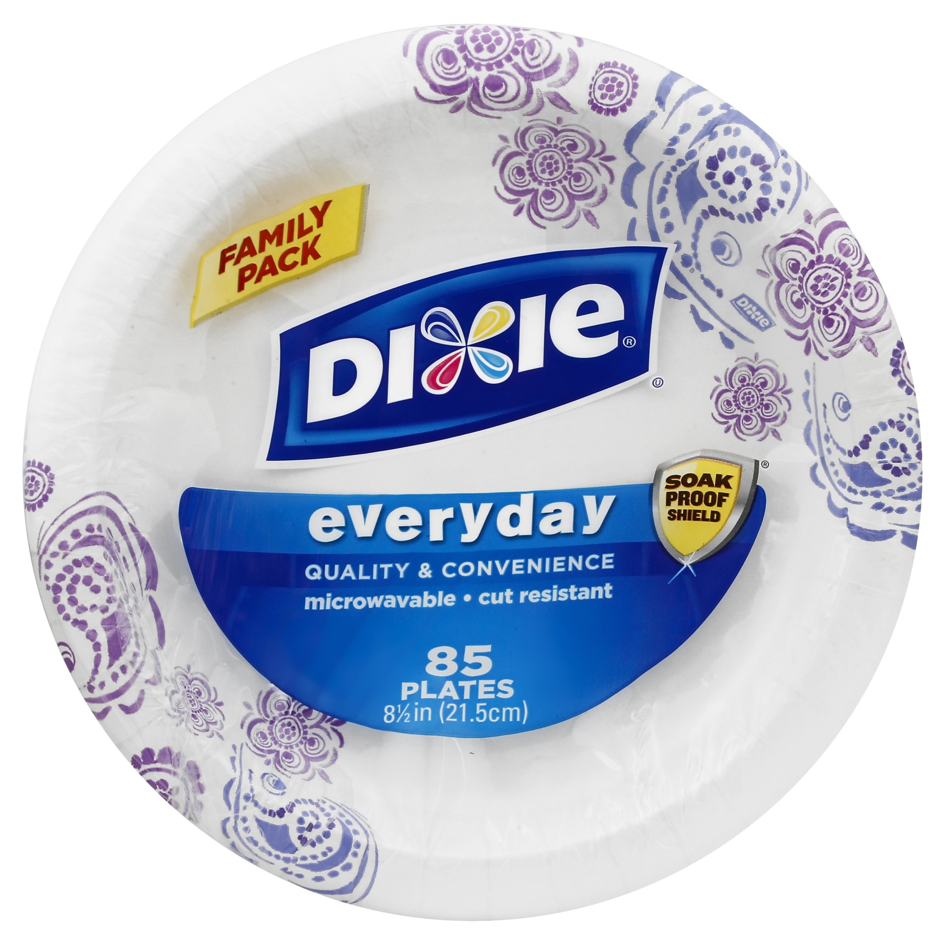 slide 1 of 1, Dixie Everyday Paper Plates, 85 ct