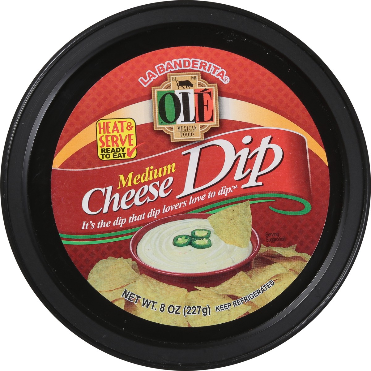 slide 11 of 11, Ole Medium Cheese Dip 8 oz, 8 oz