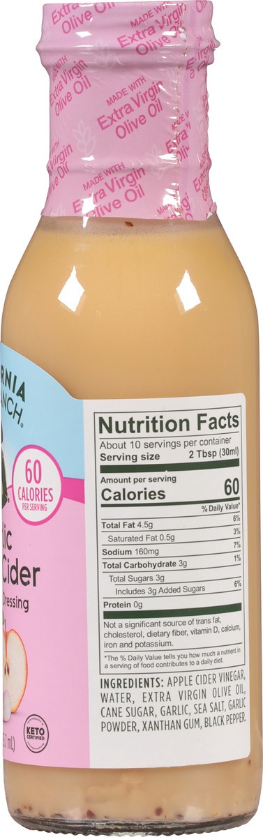 slide 11 of 13, California Olive Ranch Garlic Apple Cider Vinaigrette Dressing 8 fl oz, 8 fl oz