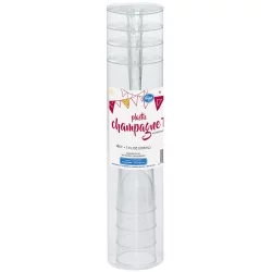 Kroger Entertainment Essentials Plastic Chagne Flutes Clear