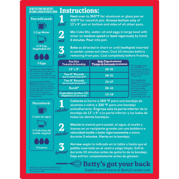 slide 9 of 17, Betty Crocker Lower Sugar Yellow Cake Mix, No Artificial Sweeteners, 14 oz, 14 oz