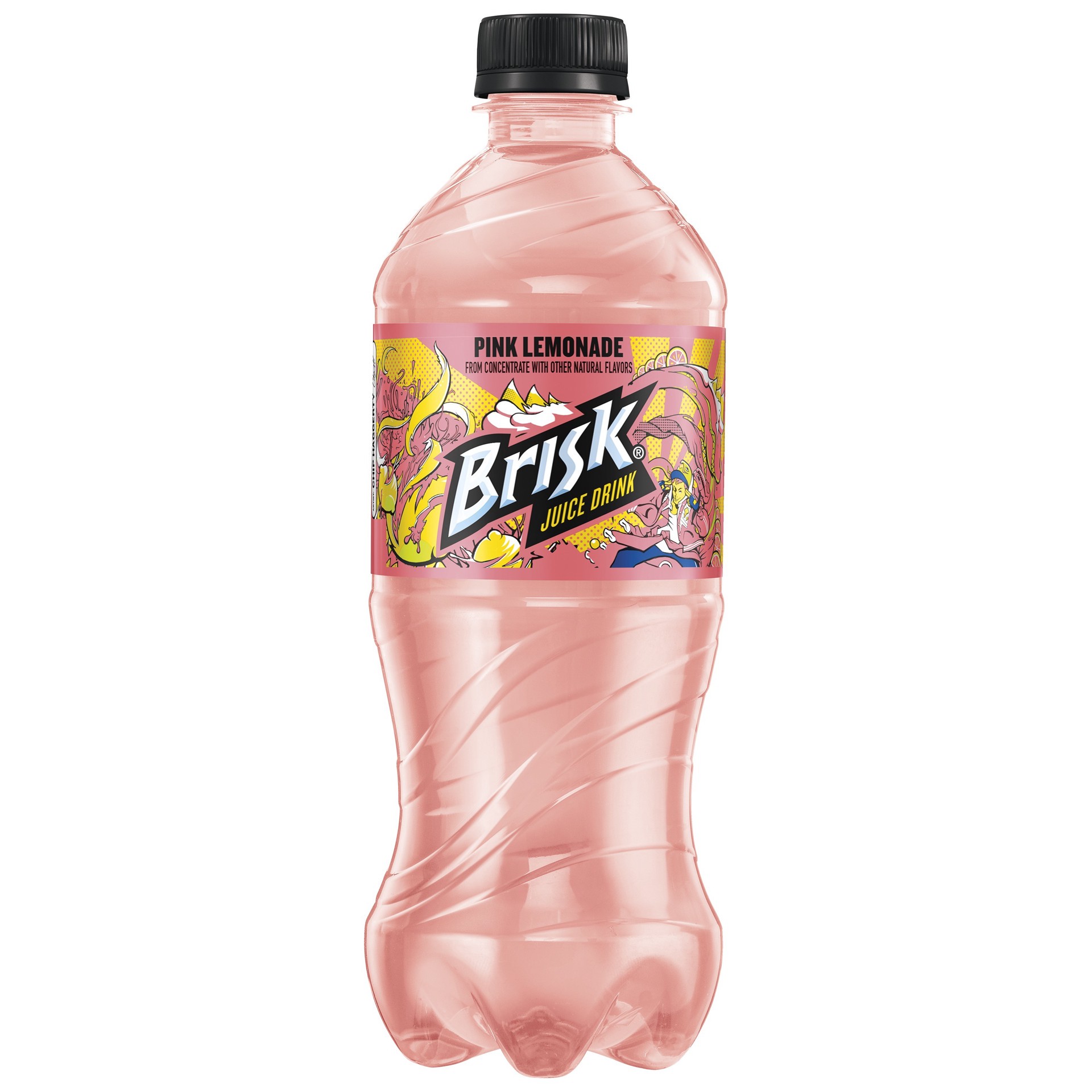 slide 1 of 2, Brisk Pink Lemonade Juice Drink 20 oz, 20 oz