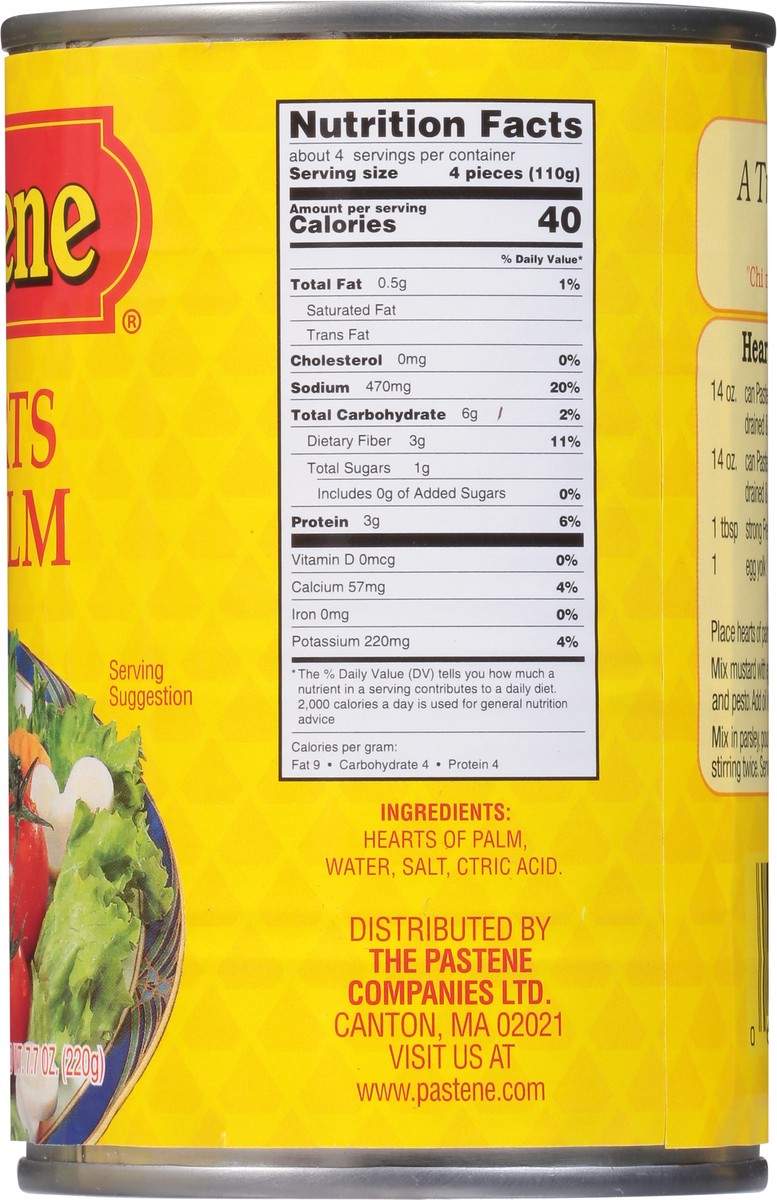 slide 9 of 9, Pastene Hearts of Palm 14.11 oz, 14.11 oz