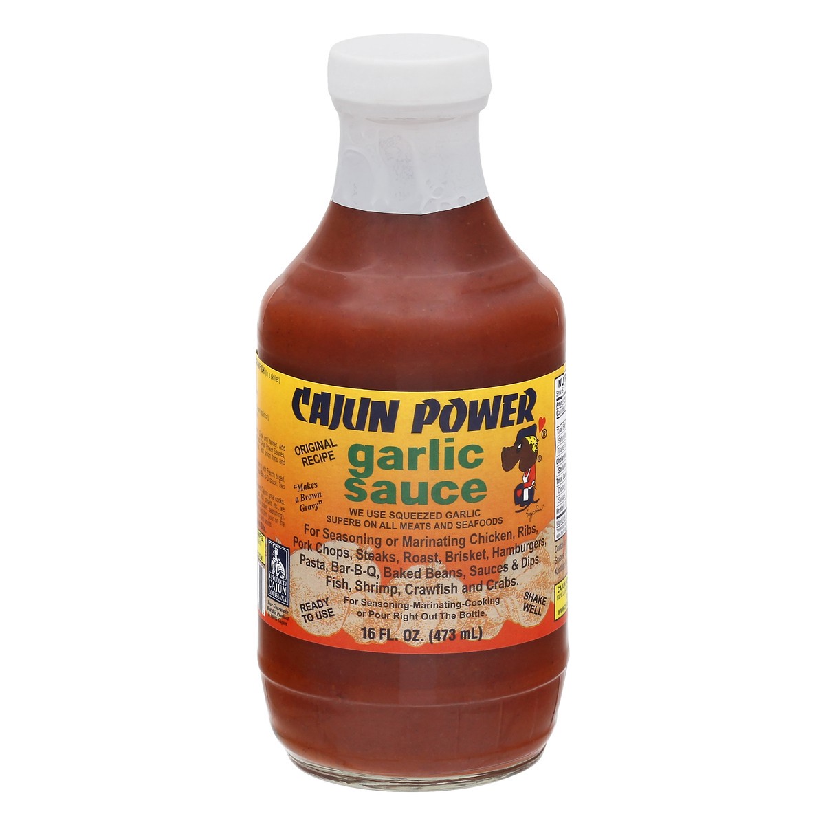 slide 1 of 12, Cajun Power Original Recipe Garlic Sauce 16 oz, 16 oz