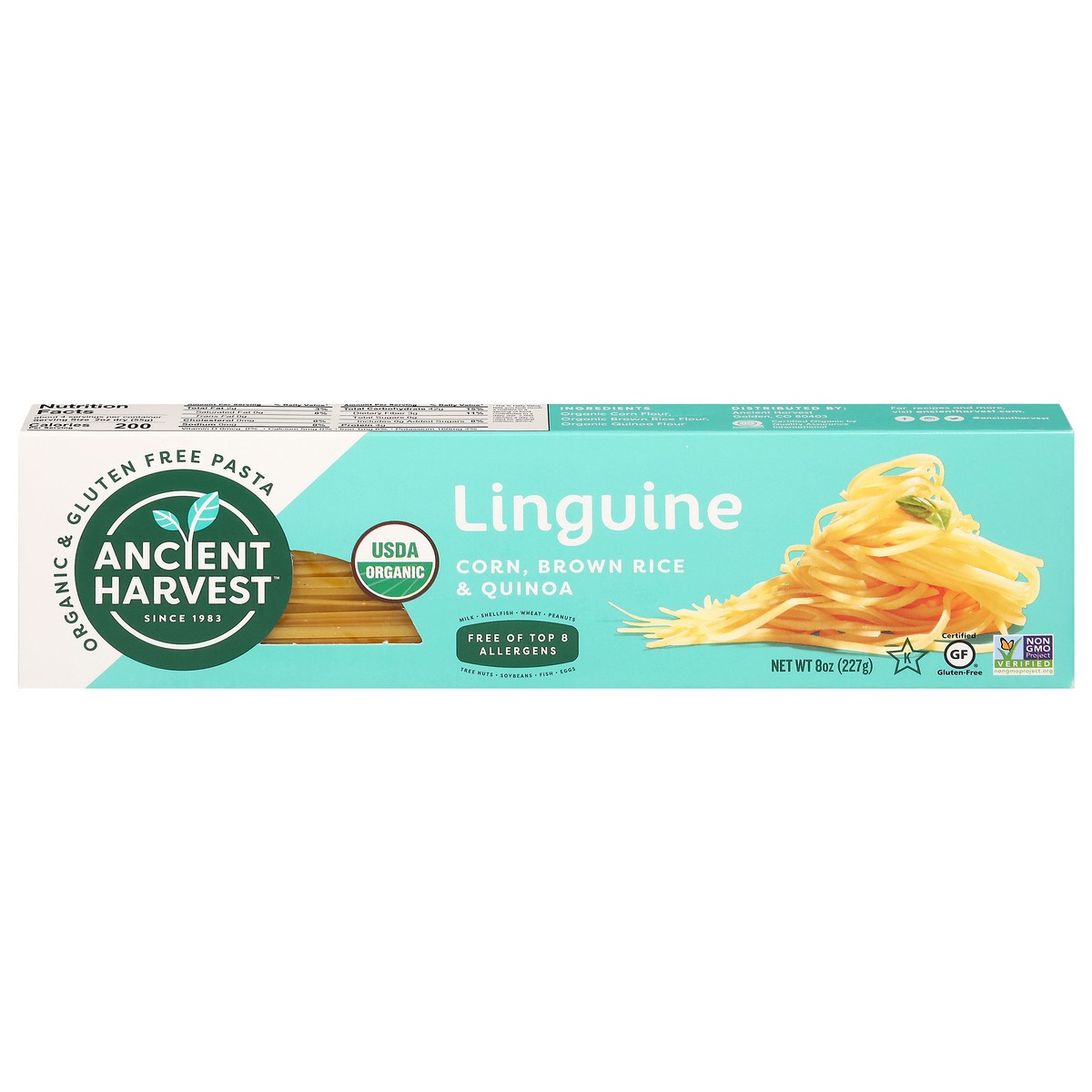 slide 1 of 9, Ancient Harvest Gluten Free Quinoa Linguine, 8 oz