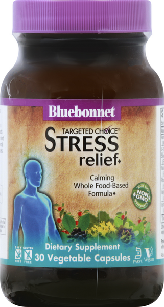 slide 1 of 1, Bluebonnet Nutrition Targeted Choice Stress Relief, 30 ct