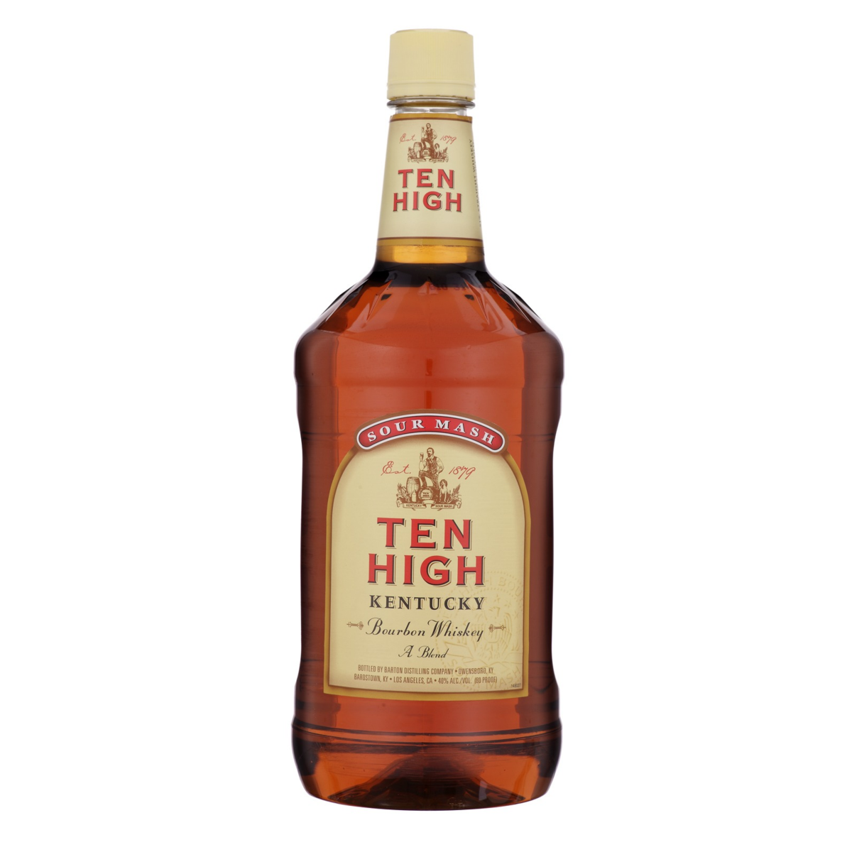 slide 1 of 2, Ten High Bourbon Whiskey 1.75l Plastic Bottle 80 Proof, 1.75 liter