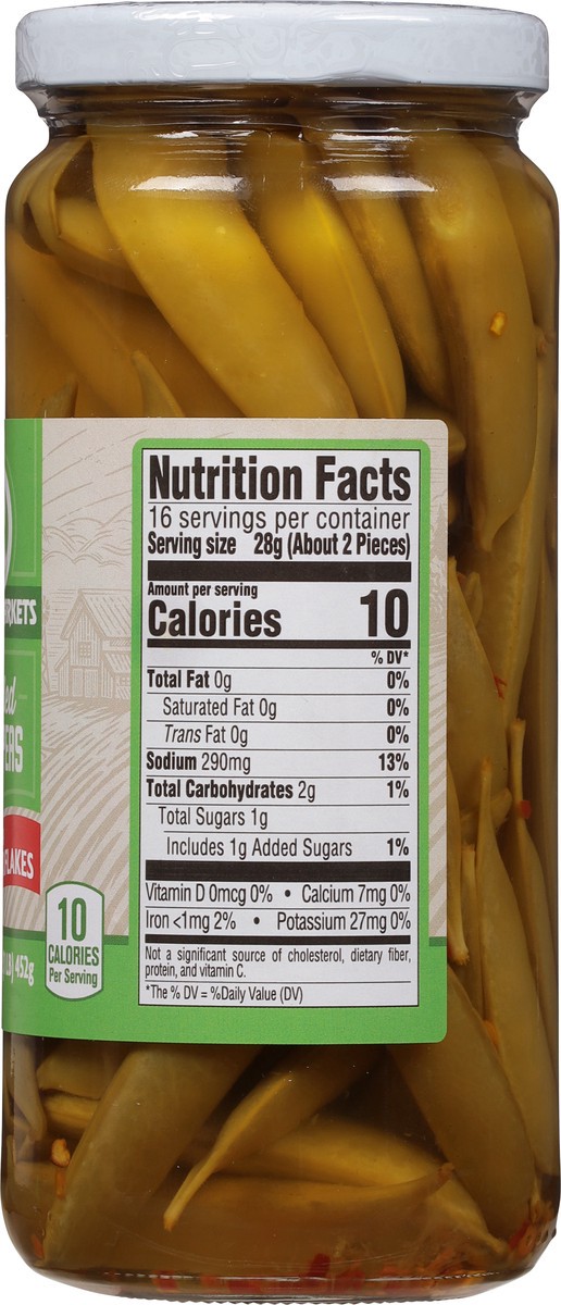 slide 11 of 12, Rouses Markets Pickled Snap Peas with Red Pepper Flakes 16 oz, 16 oz