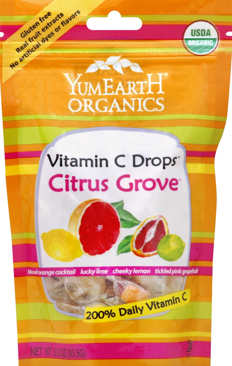 slide 2 of 2, YumEarth Vitamin C Drops, Citrus Grove, 3.3 oz