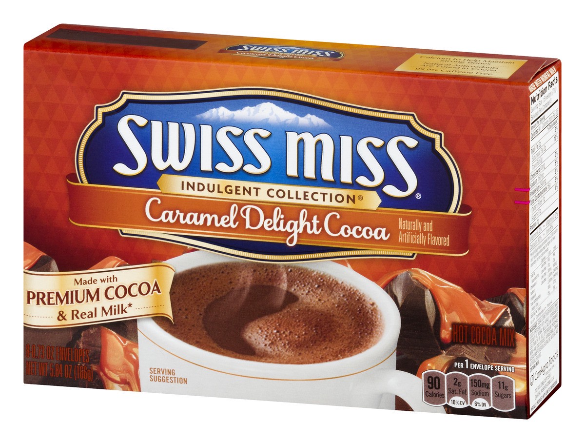 slide 4 of 9, Swiss Miss Indulgent Collection Caramel Delight Hot Cocoa Mix- 5.84 oz, 5.84 oz