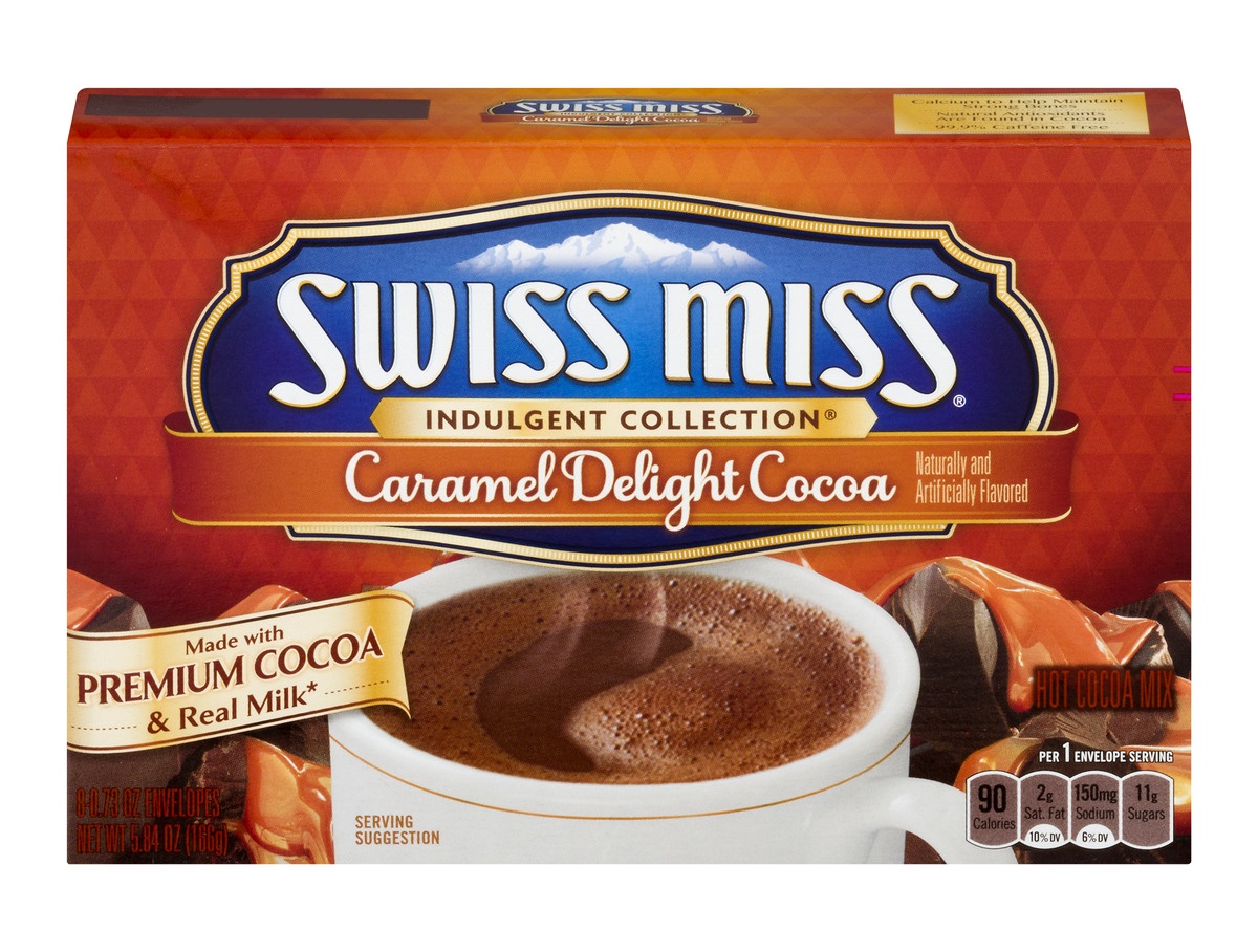 slide 1 of 9, Swiss Miss Cocoa Caramel Delight, 8 ct
