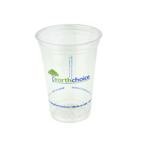 slide 1 of 1, EarthChoice Cup Clear Compostable Print 20 Oz, 60 ct