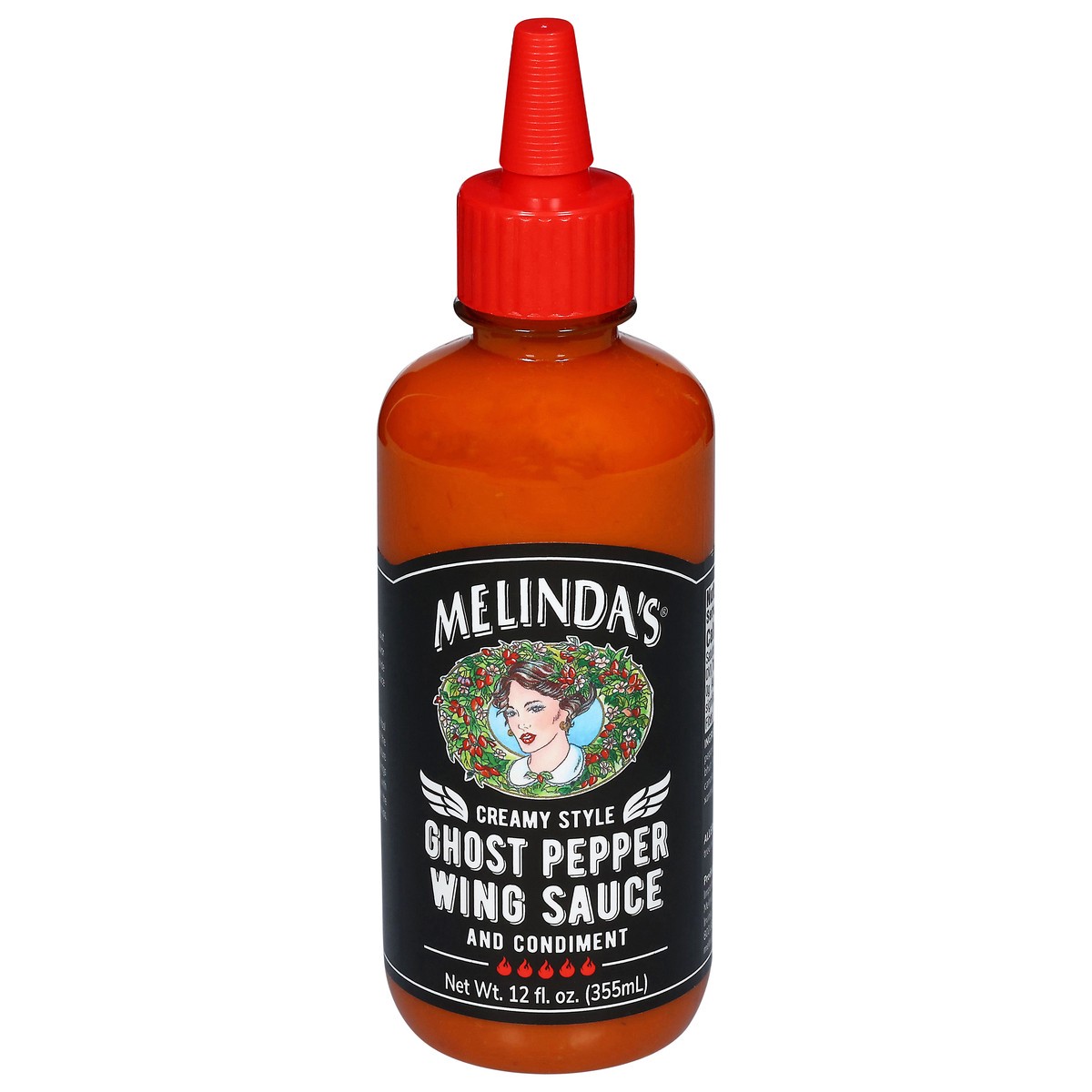 slide 1 of 9, Melinda's Creamy Style Ghost Pepper Wing Sauce and Condiment 12 fl oz, 12 fl oz